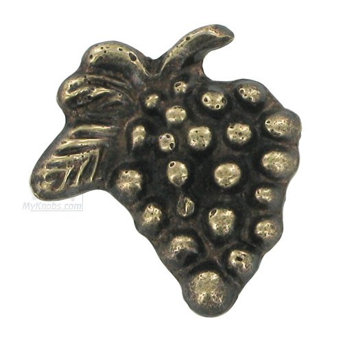 Novelty Hardware Grape Cluster Knob in Antique Brass