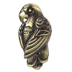 Novelty Hardware Parrot Knob in Pewter
