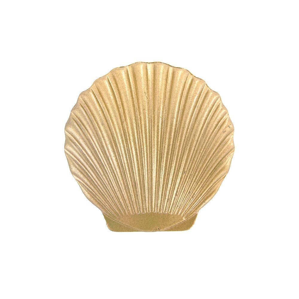 Novelty Hardware Scallop Seashell Knob in Lux Gold