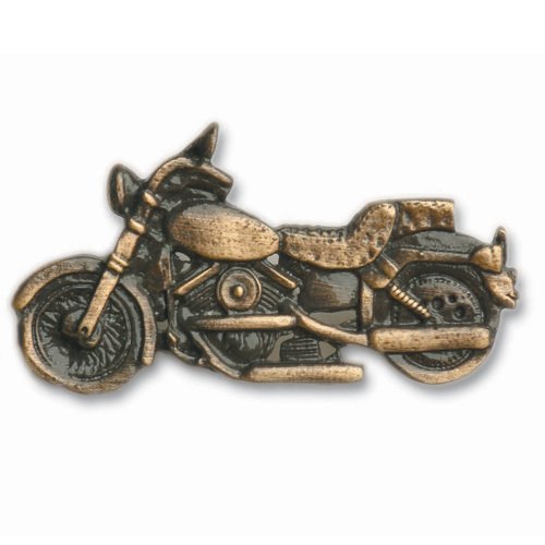 Novelty Hardware Motorcycle Pull 2" in Antique Copper