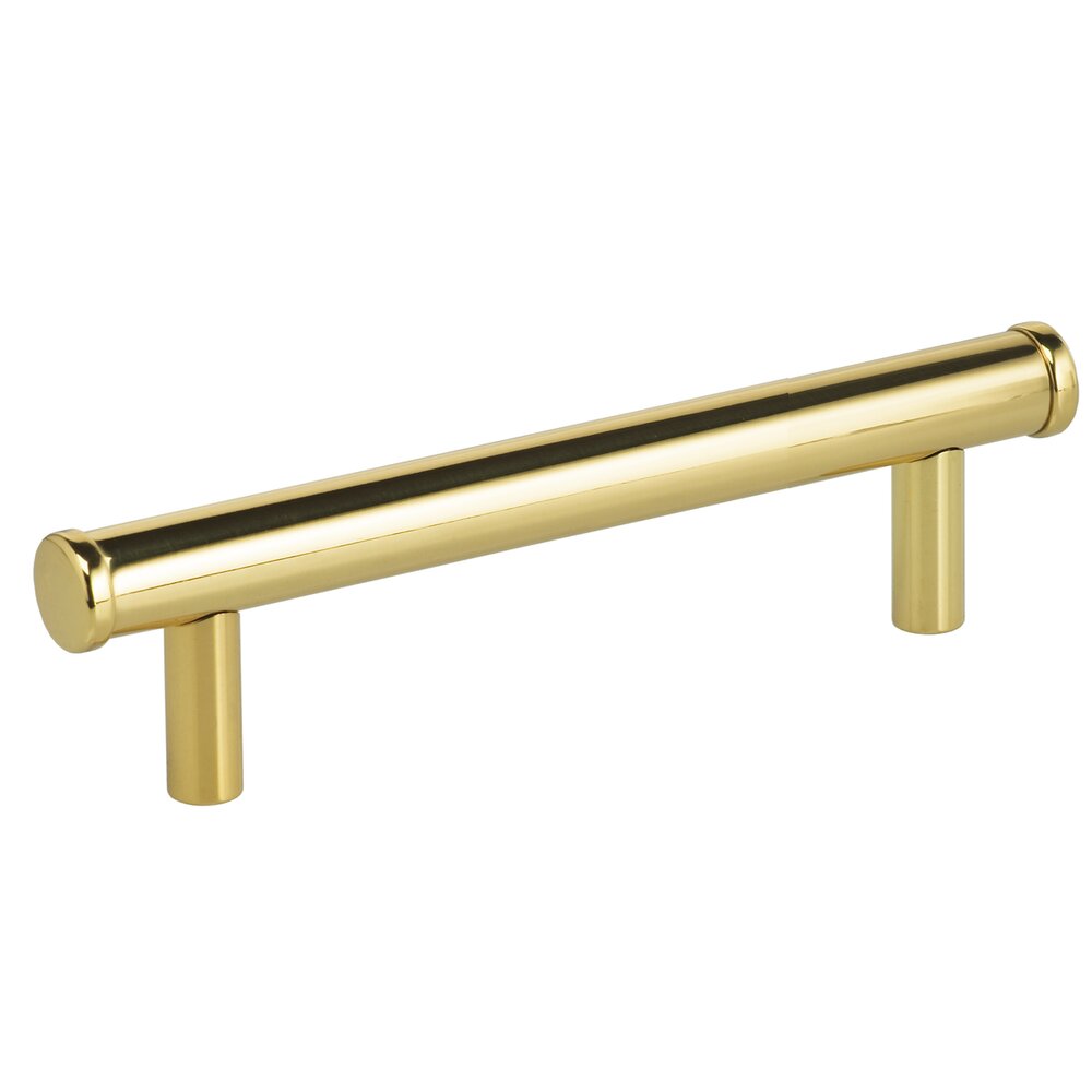 Omnia Hardware 4" Bar Pull in Polished Brass Lacquered