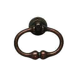 Omnia Hardware Crescent Ring Pull Vintage Copper