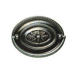 Omnia Hardware Oval Ornate Pull Vintage Iron