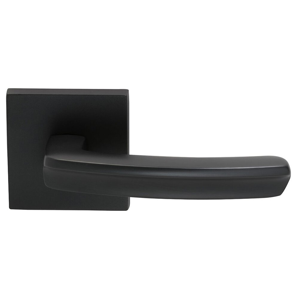 Omnia Hardware Right Handed Single Dummy Rectangle Ridge Lever with Square Rose in Oil Rubbed Bronze Lacquered