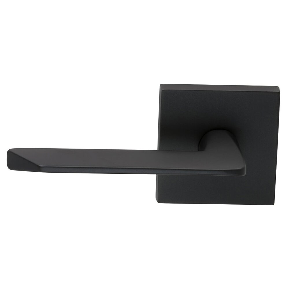 Omnia Hardware Left Handed Single Dummy Slim Lever with Square Rose in Oil Rubbed Bronze Lacquered