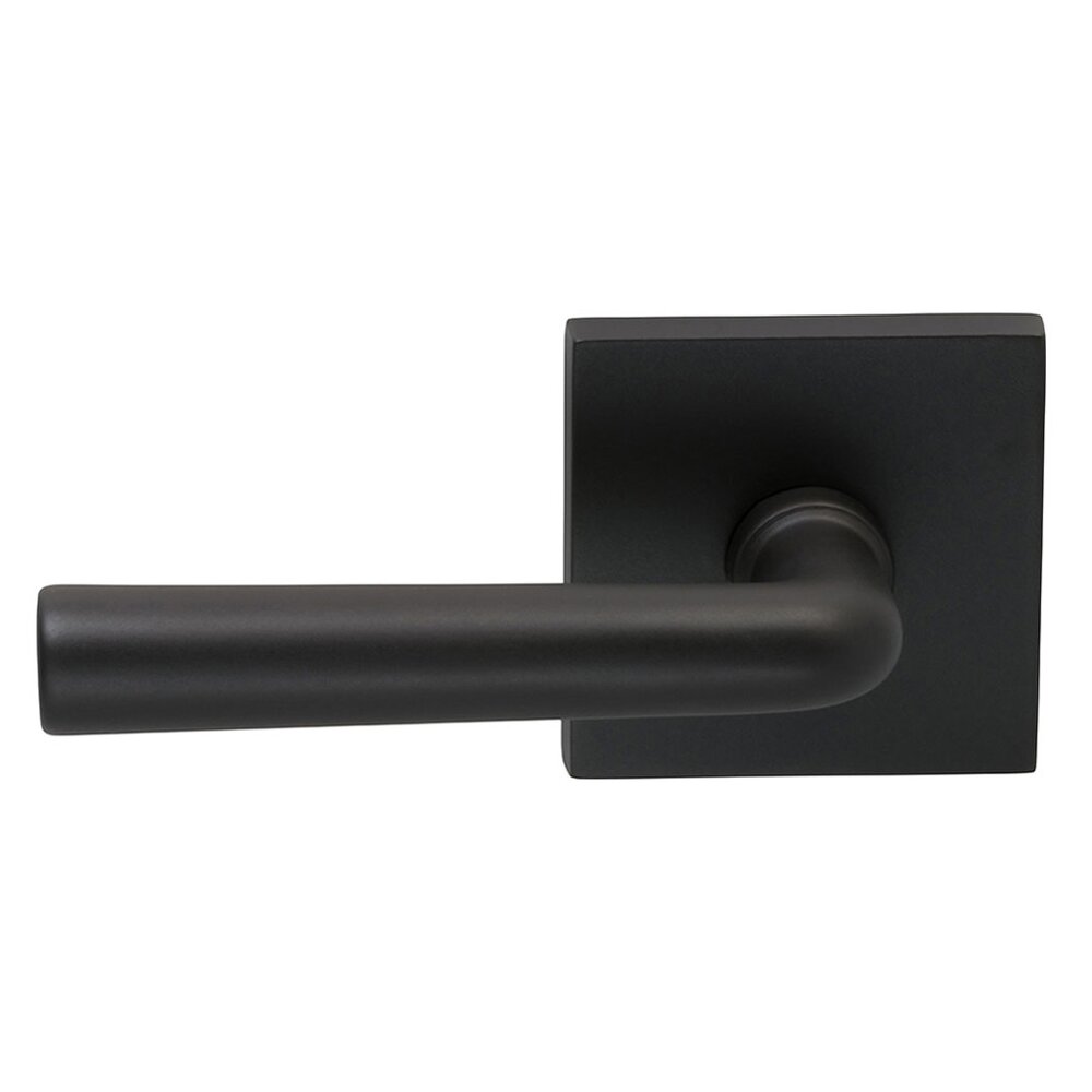 Omnia Hardware Single Dummy Soho Left Handed Lever with Square Rosette in Oil Rubbed Bronze Lacquered