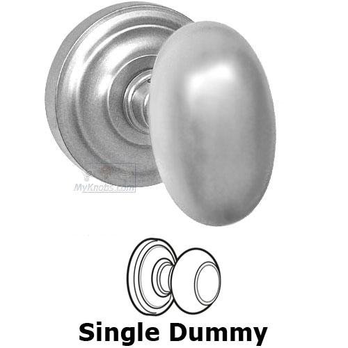 Omnia Hardware Single Dummy Classic Egg Knob with Radial Rosette in Max Steel