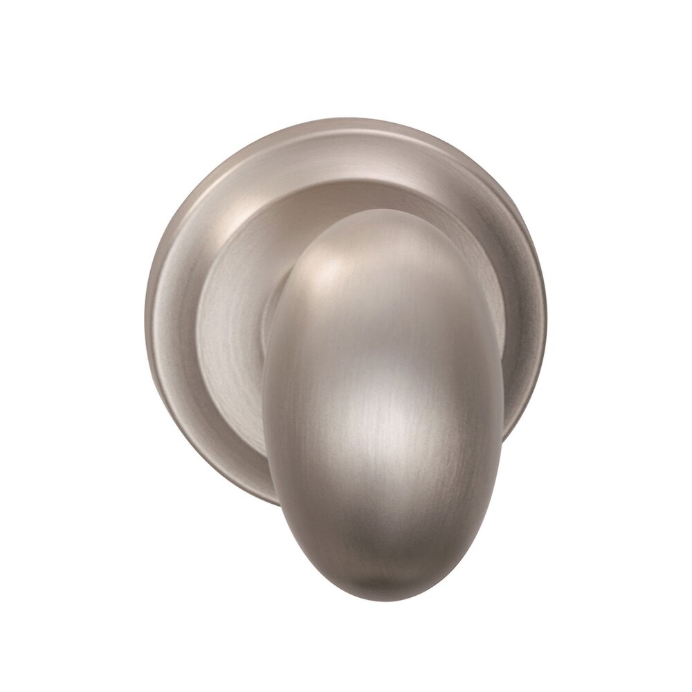 Omnia Hardware Double Dummy Traditions Knob with Radial Rosette in Satin Nickel Lacquered