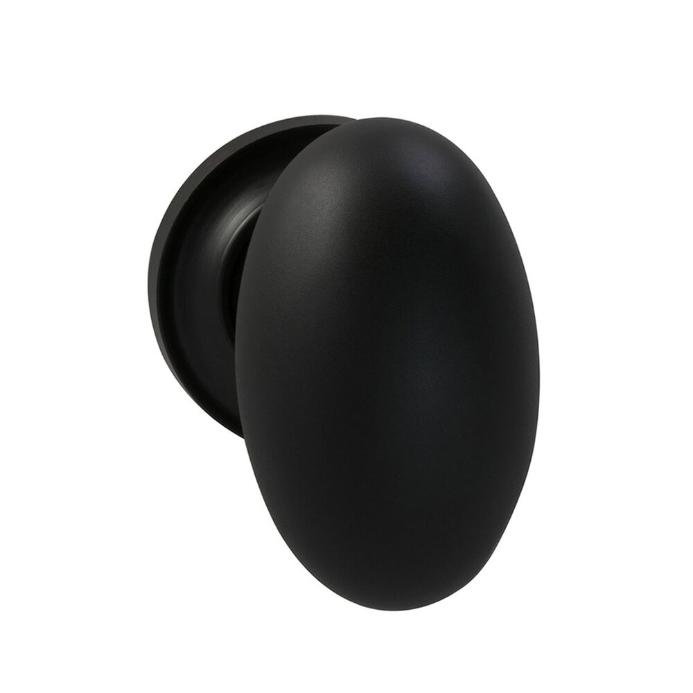Omnia Hardware Single Dummy Traditions Classic Egg Door Knob with Small Radial Rosette in Oil Rubbed Bronze Lacquered