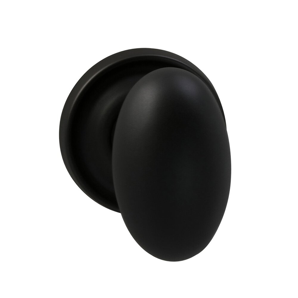 Omnia Hardware Passage Traditions Classic Egg Door Knob with Medium Radial Rosette in Oil Rubbed Bronze Lacquered