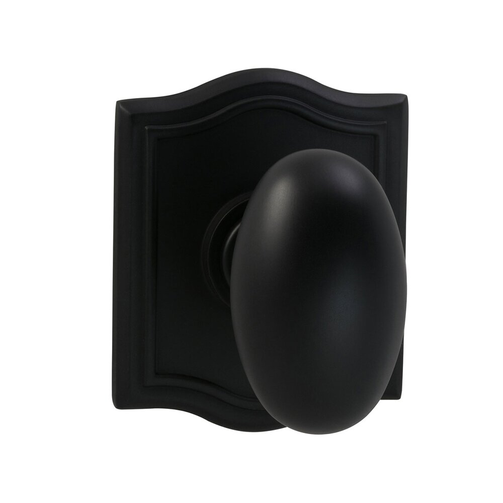 Omnia Hardware Double Dummy Egg Knob with Arch Rose in Oil Rubbed Bronze Lacquered