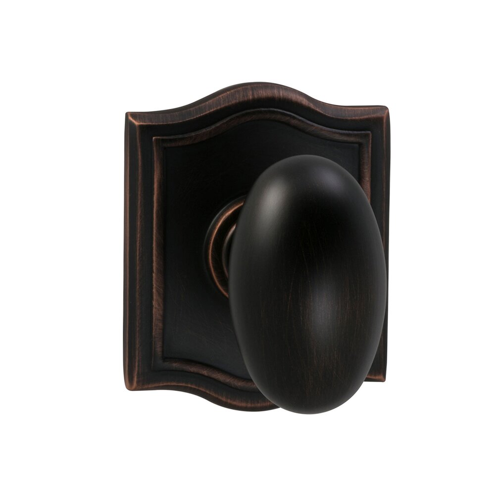 Omnia Hardware Double Dummy Egg Knob with Arch Rose in Tuscan Bronze