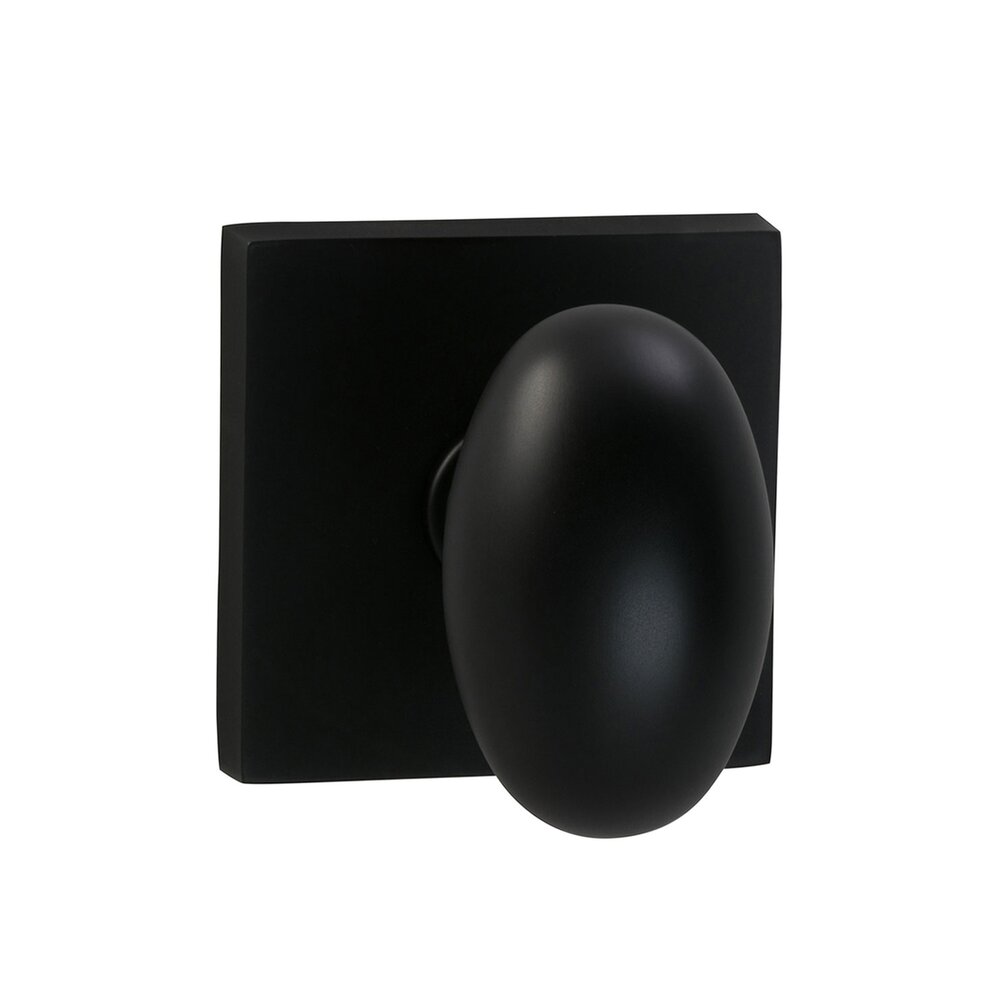 Omnia Hardware Single Dummy Egg Knob with Square Rose in Oil-Rubbed Bronze