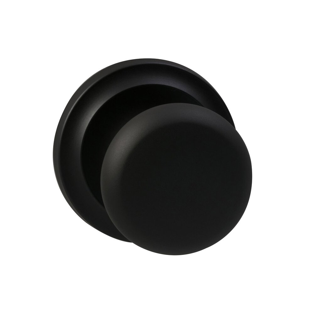 Omnia Hardware Privacy Latchset Classic 2 1/8" Half Round Knob with Radial Rosette in Oil Rubbed Bronze Lacquered