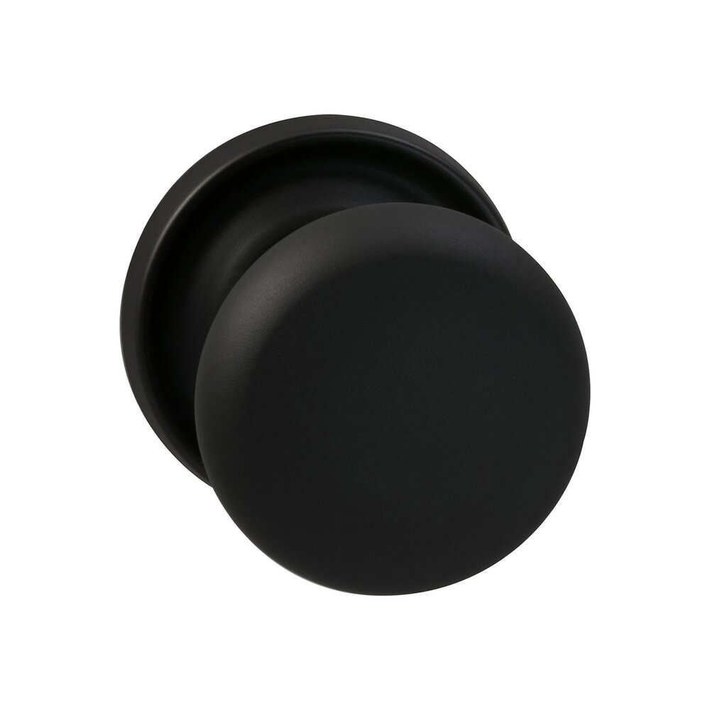 Omnia Hardware Passage Traditions Half Round Door Knob with Medium Radial Rosette in Oil Rubbed Bronze Lacquered