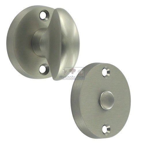 Omnia Hardware Modern Mortise Privacy Bolt in Satin Nickel Lacquered