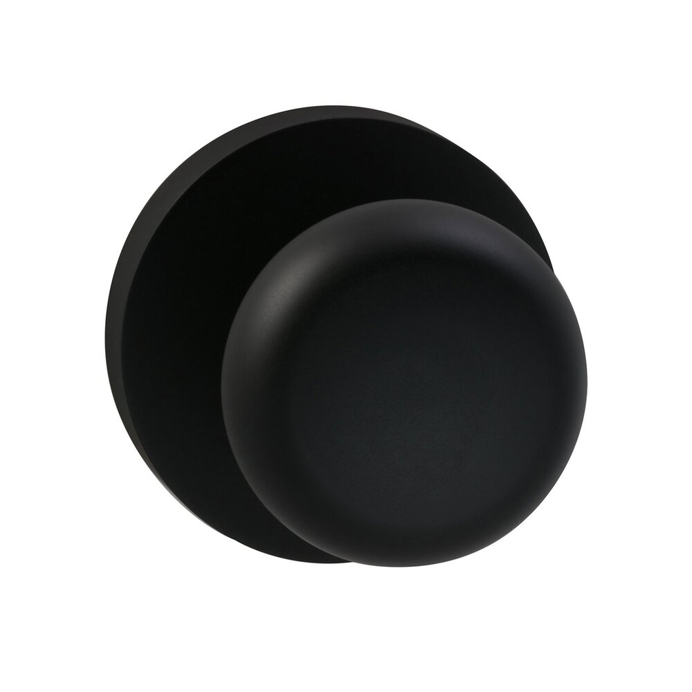 Omnia Hardware Double Dummy Colonial Knob with Modern Rose in Oil Rubbed Bronze Lacquered