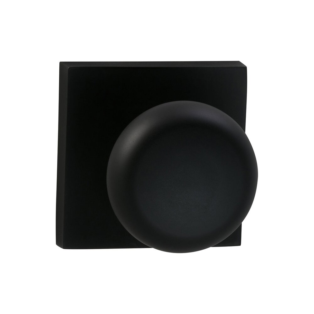 Omnia Hardware Single Dummy Colonial Knob with Square Rose in Oil-Rubbed Bronze