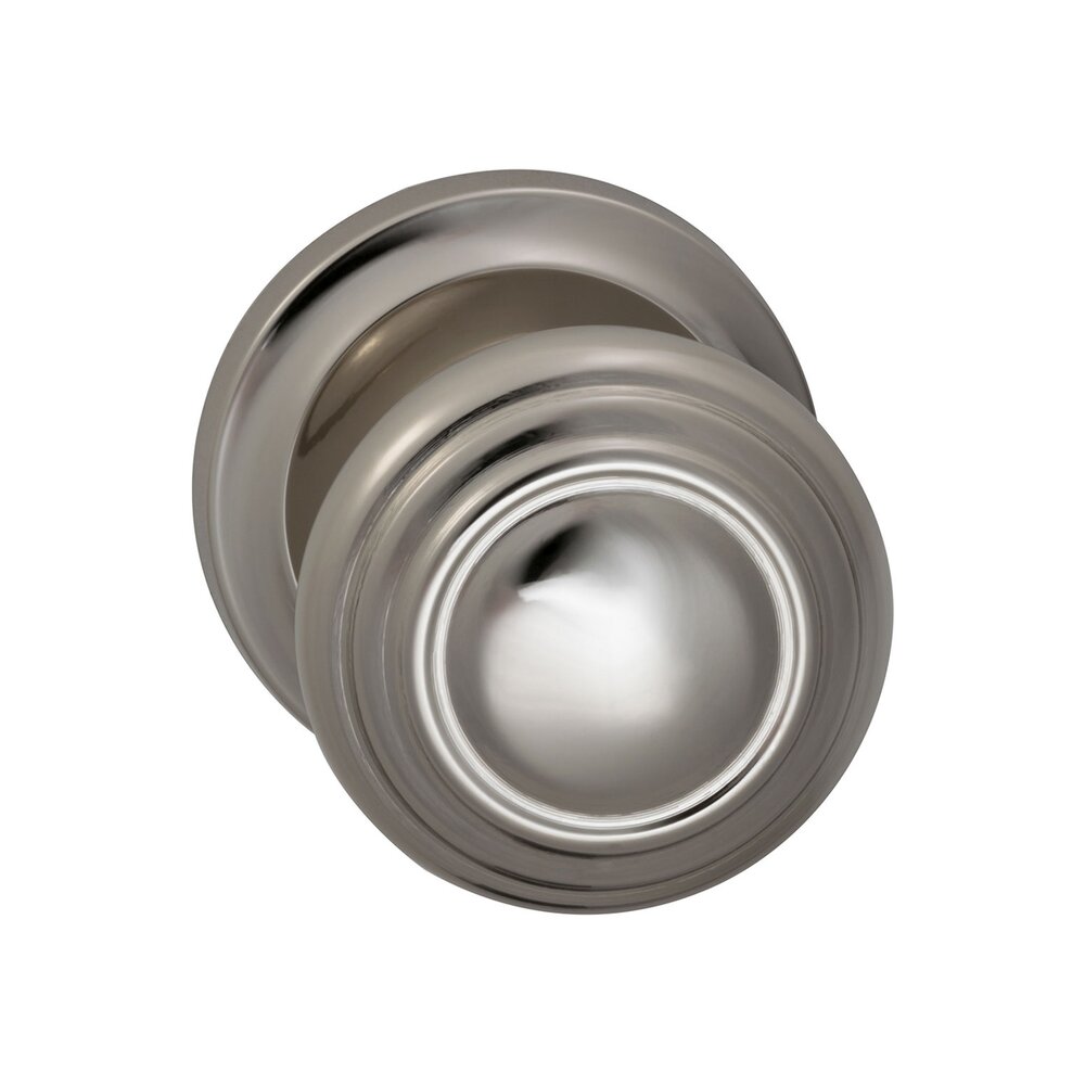 Omnia Hardware Double Dummy Traditions Knob with Radial Rosette in Polished Nickel Lacquered