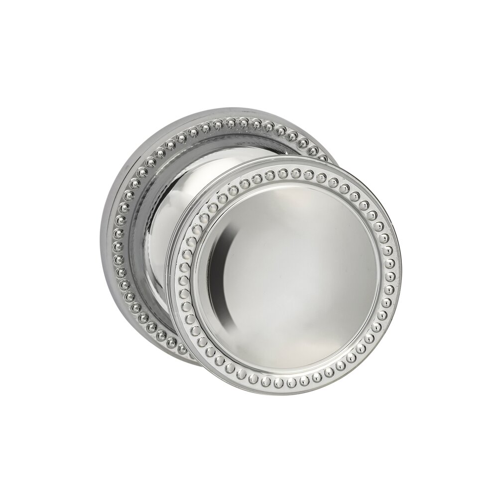 Omnia Hardware Privacy Beaded Knob Beaded Rose in Polished Chrome