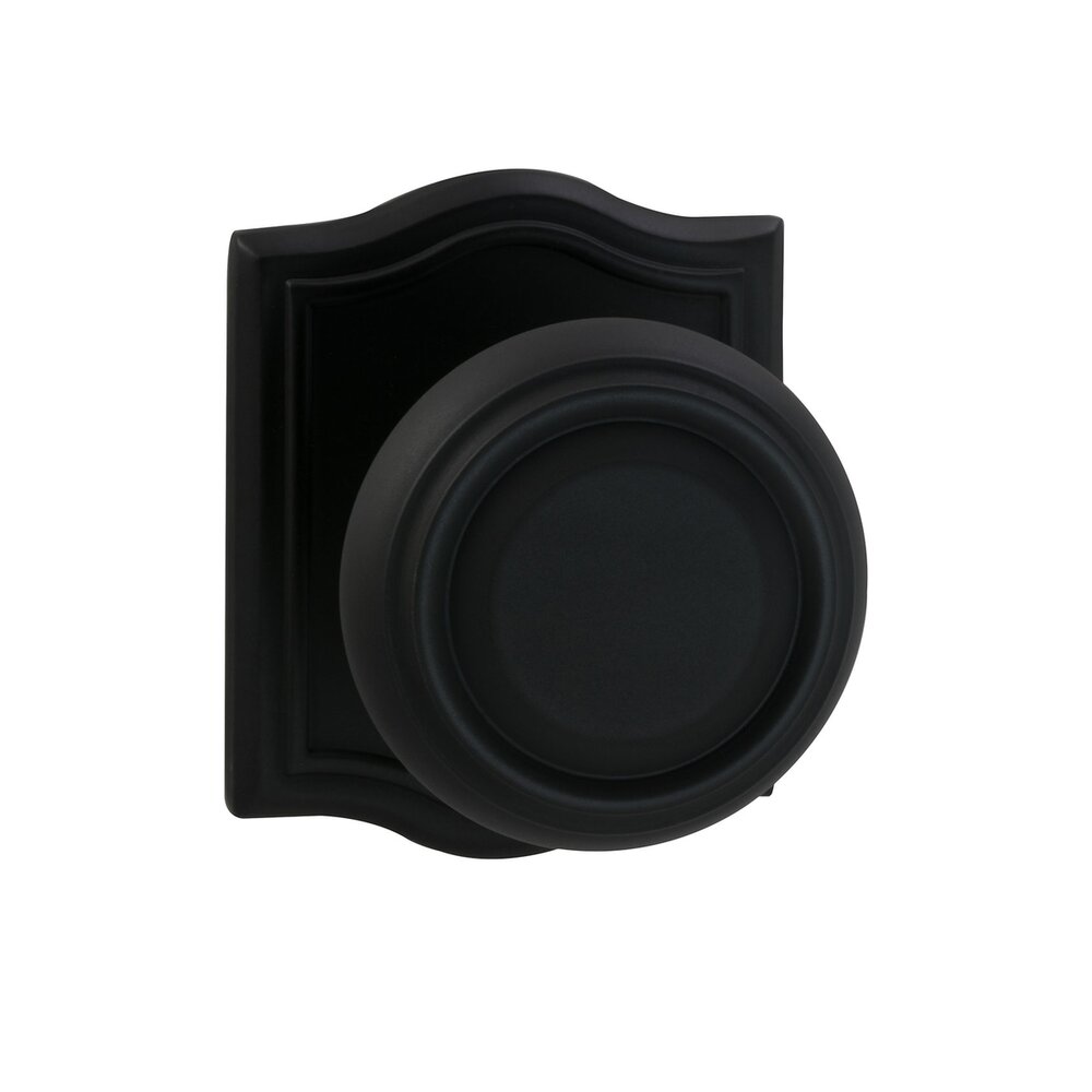 Omnia Hardware Double Dummy Traditional Knob with Arch Rose in Oil Rubbed Bronze Lacquered