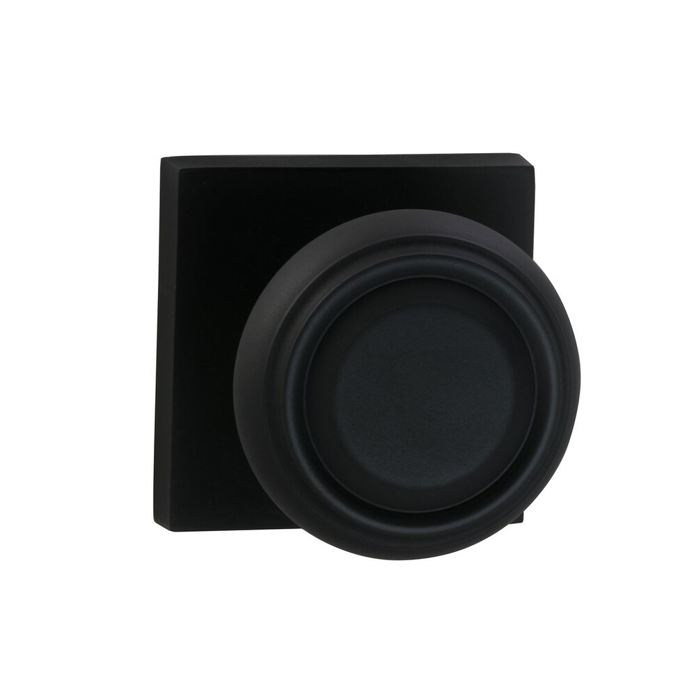 Omnia Hardware Double Dummy Traditional Knob with Square Rose in Oil-Rubbed Bronze