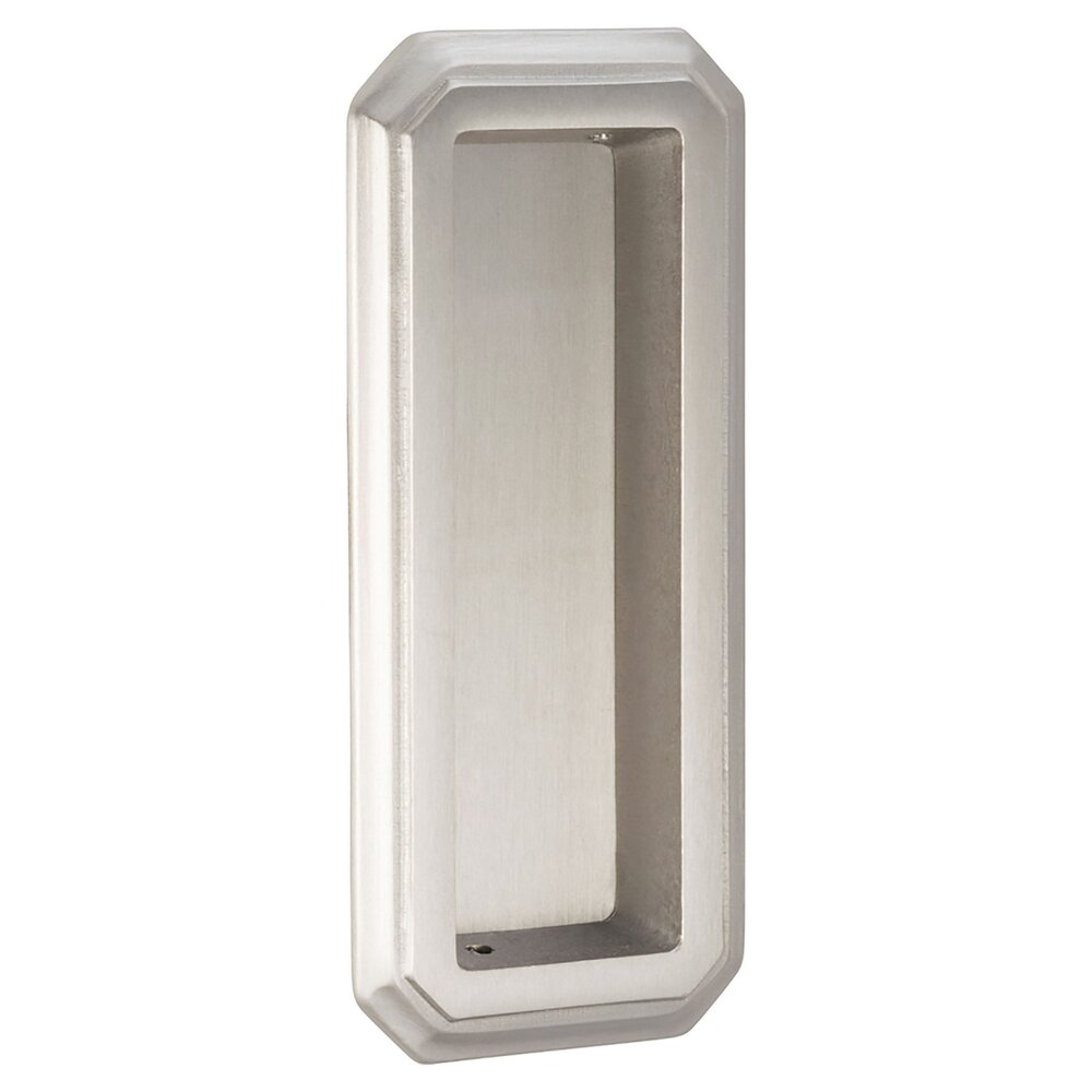 Omnia Hardware 4" (102mm) Traditional Recessed Pull in Satin Nickel Lacquered