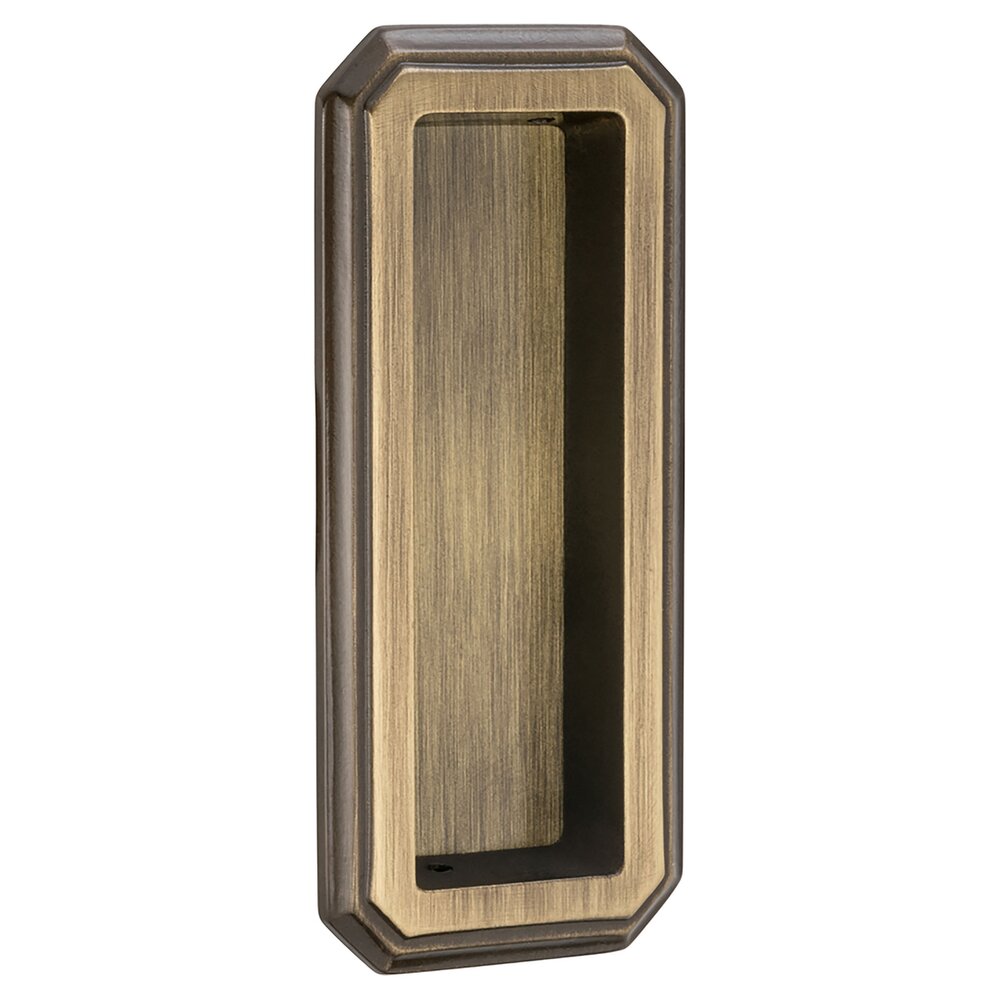 Omnia Hardware 4" (102mm) Traditional Recessed Pull in Shaded Bronze Lacquered