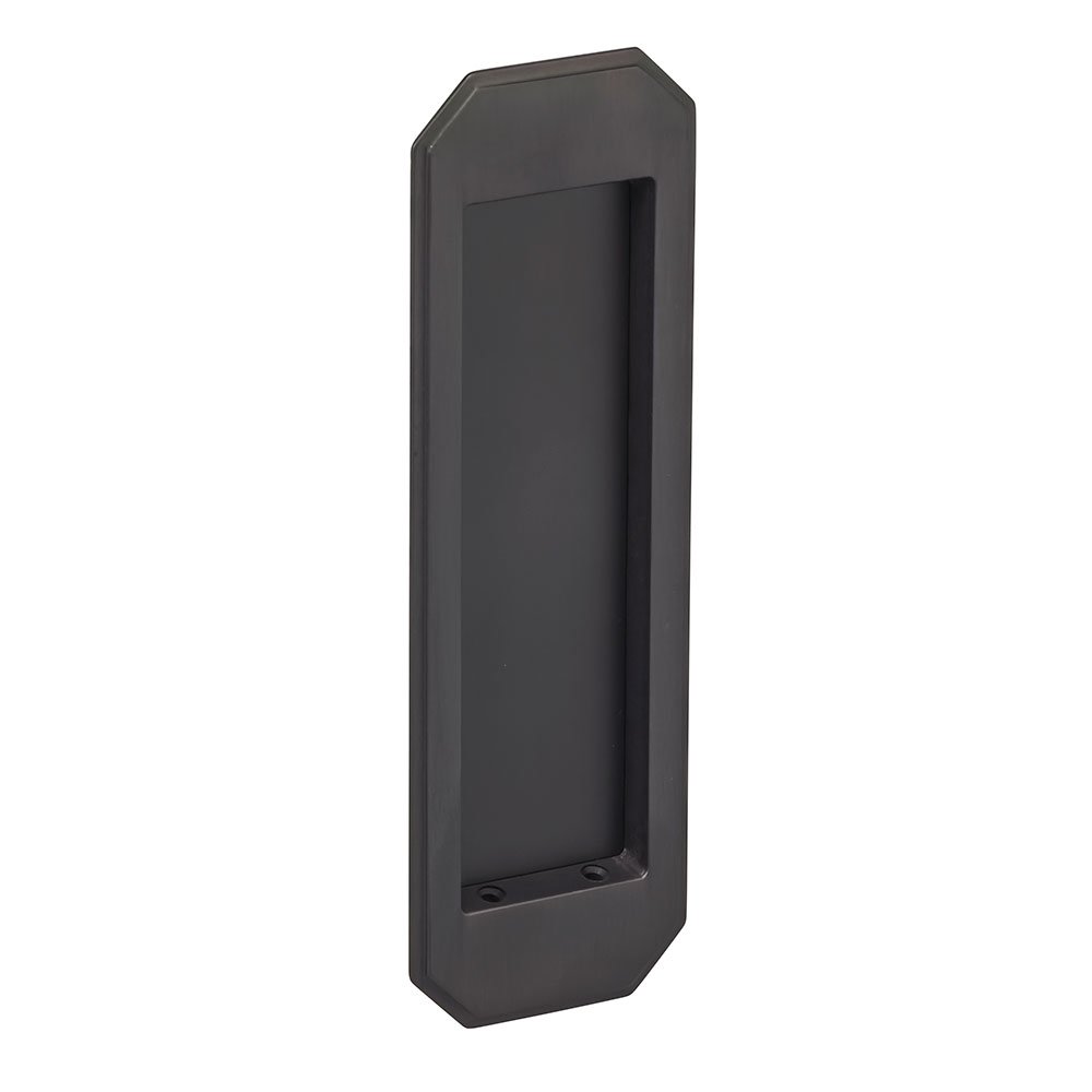 Omnia Hardware Large Traditional Rectangle Flush Pull in Oil Rubbed Bronze Lacquered