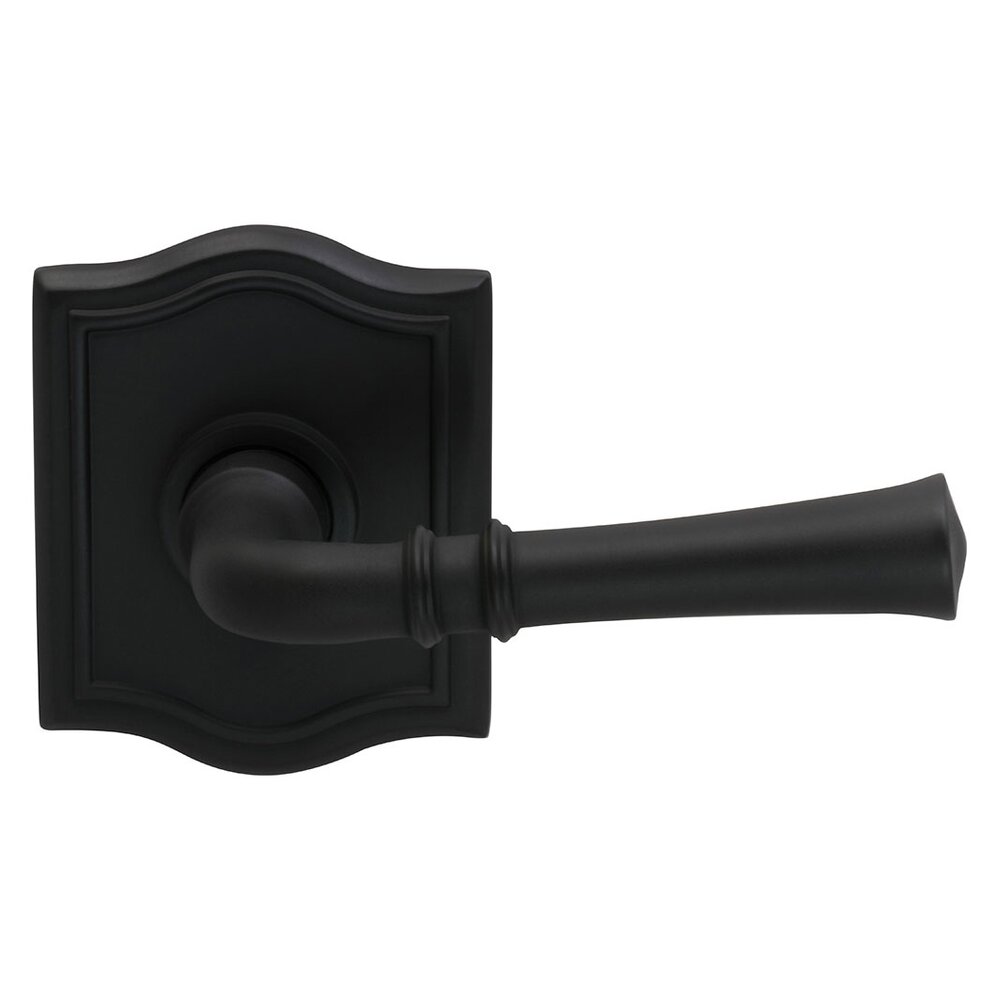 Omnia Hardware Double Dummy Traditional Right-Handed Lever with Arch Rose in Oil Rubbed Bronze Lacquered