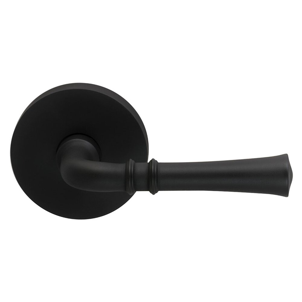 Omnia Hardware Double Dummy Traditional Right-Handed Lever with Modern Rose in Oil Rubbed Bronze Lacquered