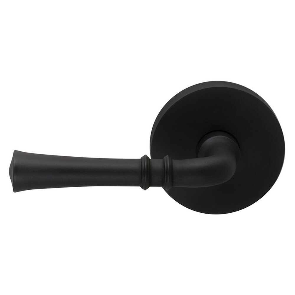Omnia Hardware Double Dummy Traditional Left-Handed Lever with Modern Rose in Oil Rubbed Bronze Lacquered