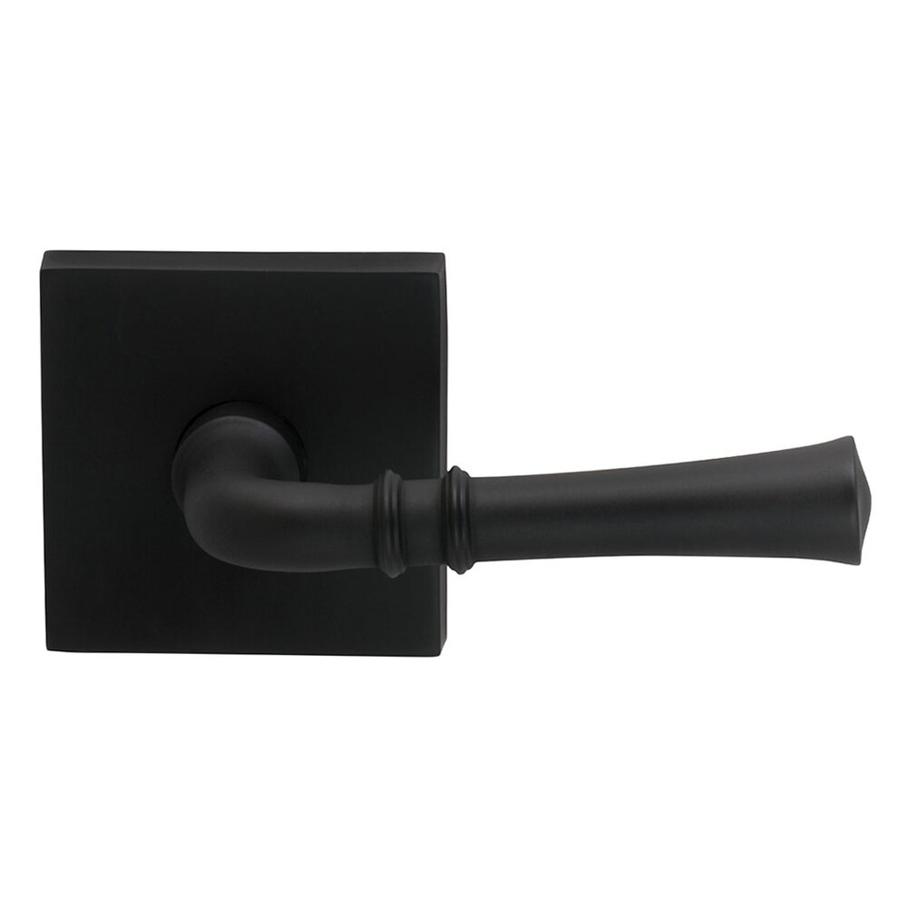 Omnia Hardware Passage Traditional Lever with Square Rose in Oil-Rubbed Bronze