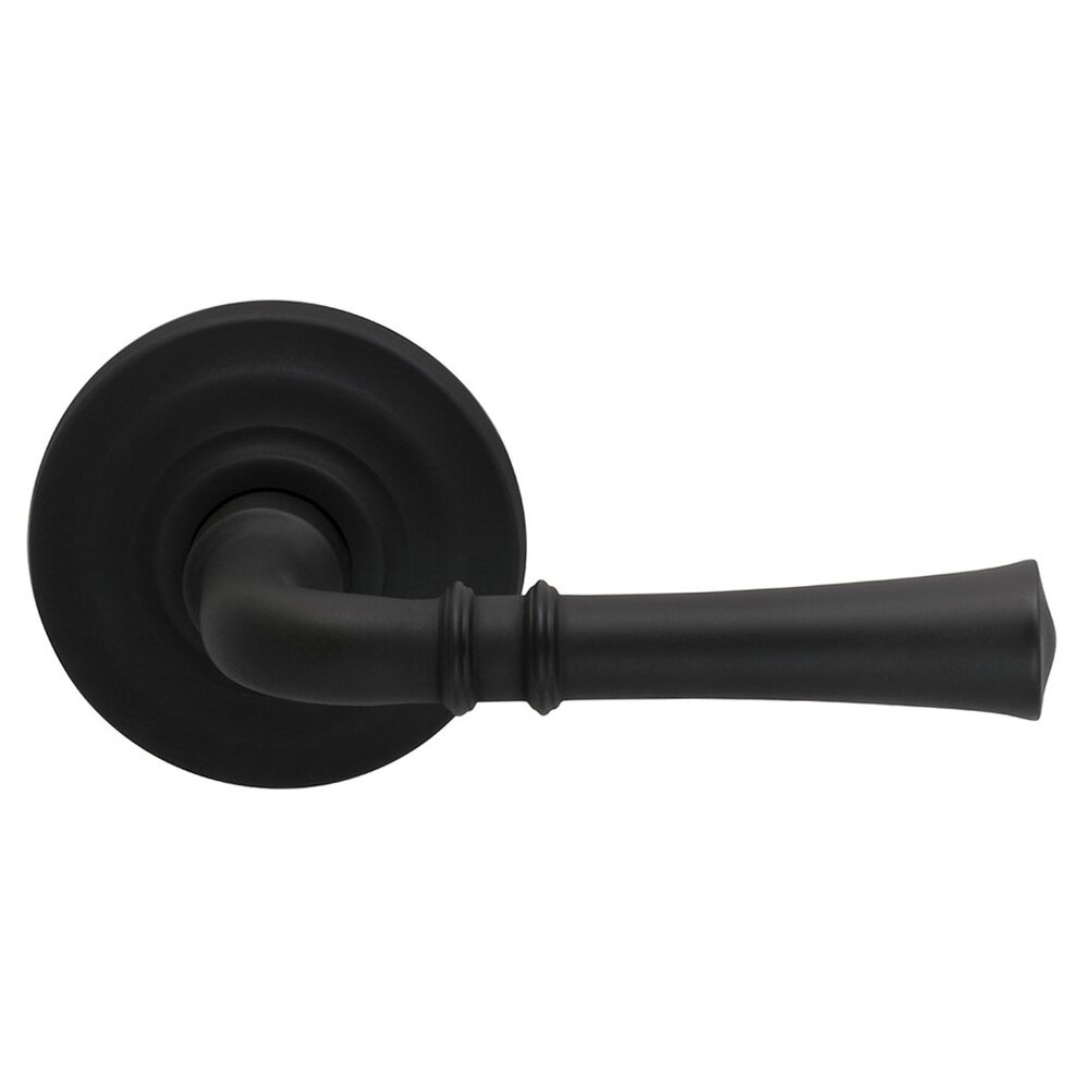 Omnia Hardware Double Dummy Traditional Right-Handed Lever with Traditional Rose in Oil Rubbed Bronze Lacquered