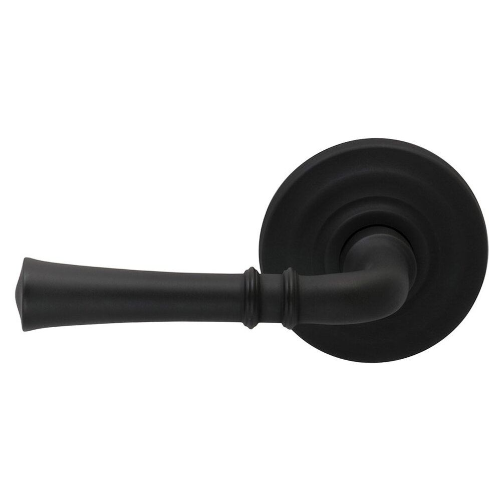 Omnia Hardware Double Dummy Traditional Left-Handed Lever with Traditional Rose in Oil Rubbed Bronze Lacquered