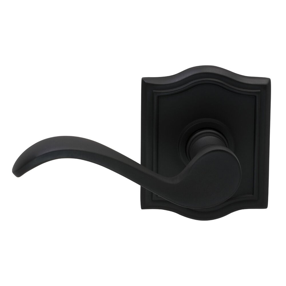Omnia Hardware Left Handed Double Dummy Wave Lever with Arch Rose in Oil Rubbed Bronze Lacquered