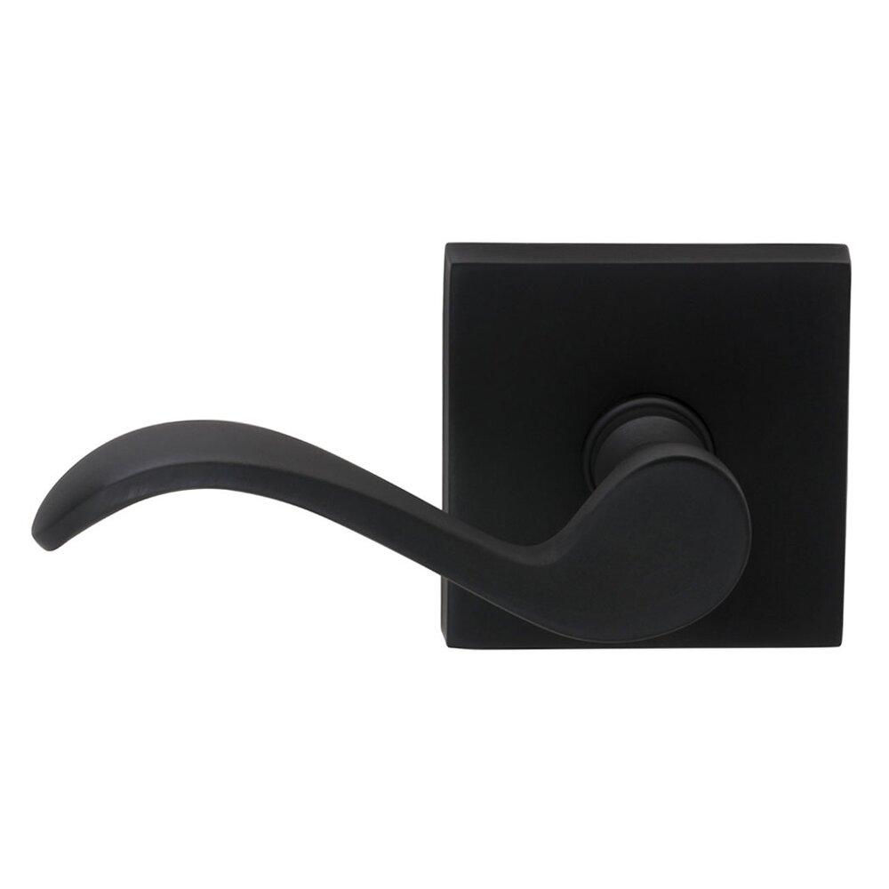 Omnia Hardware Double Dummy Wave Left-Handed Lever with Square Rose in Oil-Rubbed Bronze