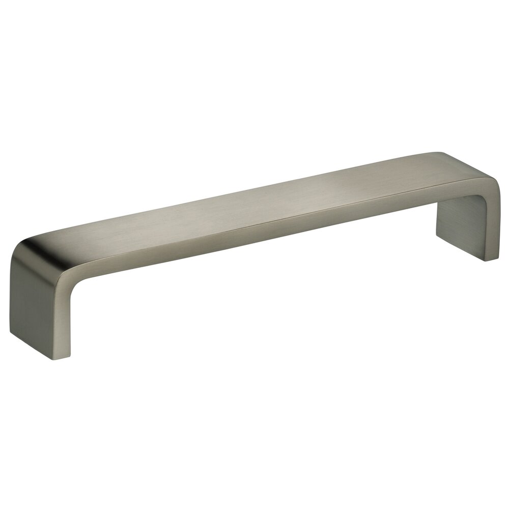 Omnia Hardware Solid Brass 5 3/4" Centers Wide Handle in Satin Nickel Lacquered