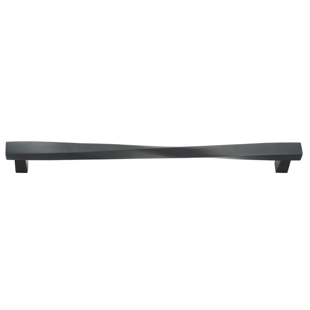 Omnia Hardware Solid Brass 16 5/16" Centers Twisted Appliance Pull in Oil Rubbed Bronze Lacquered
