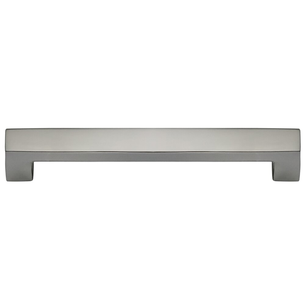 Omnia Hardware 4" Centers Handle in Polished Polished Nickel Lacquered