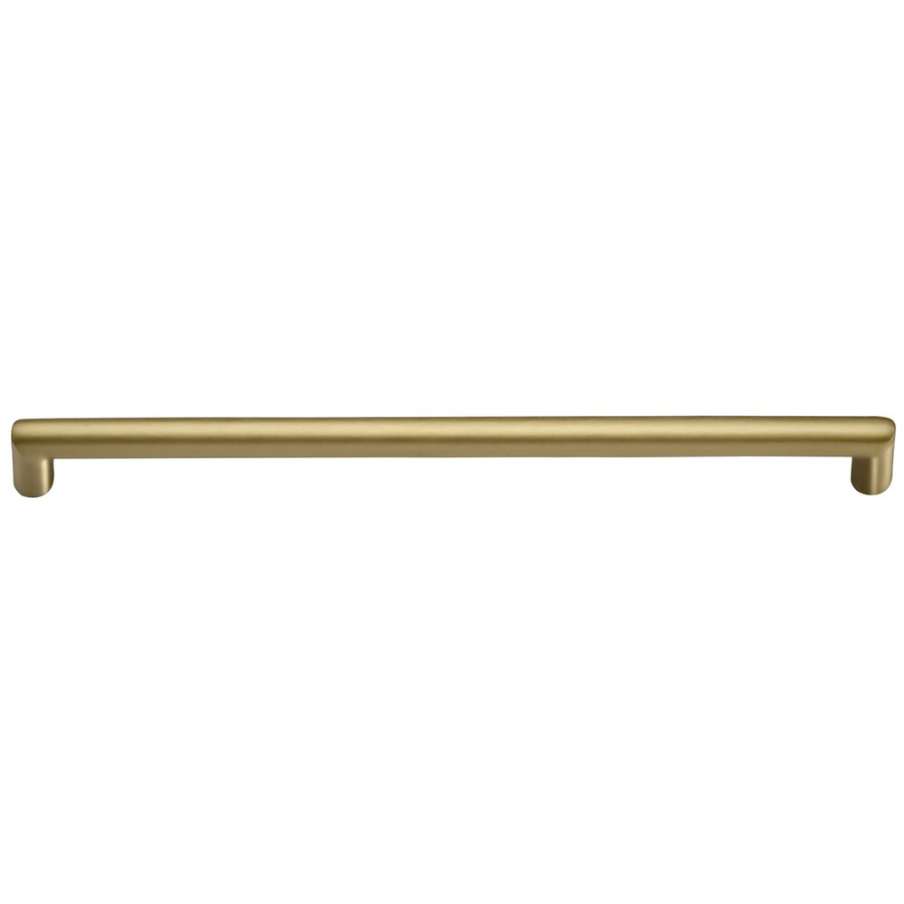 Omnia Hardware 8" Centers Handle in Satin Brass Lacquered