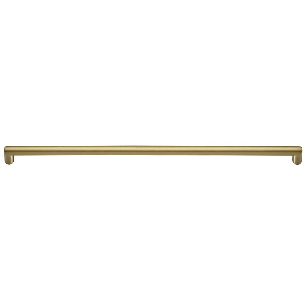 Omnia Hardware 12" Centers Handle in Satin Brass Lacquered