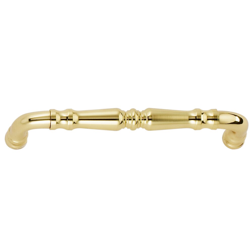 Omnia Hardware Omnia Cabinet Hardware - Traditions - 5" Centers Handle in Polished Brass
