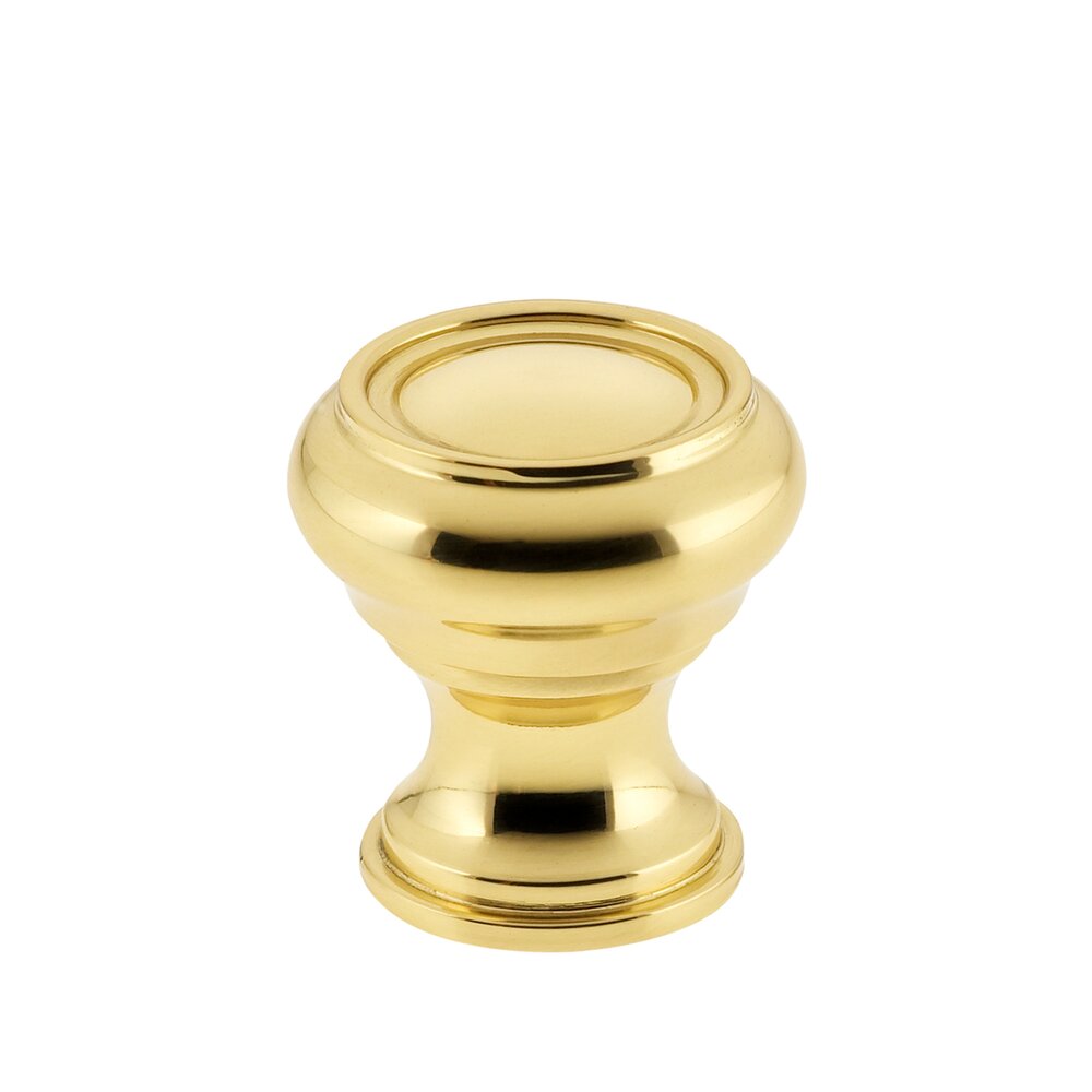 Omnia Hardware Omnia Cabinet Hardware - Traditions - 1" Diameter Knob in Polished Brass