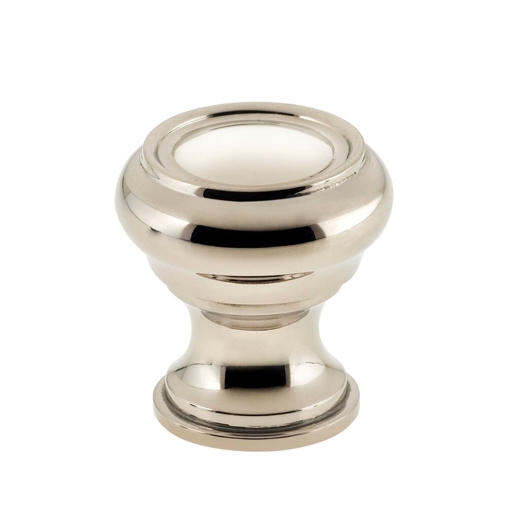 Omnia Hardware Omnia Cabinet Hardware - Traditions - 1 1/4" Diameter Knob in Polished Polished Nickel Lacquered