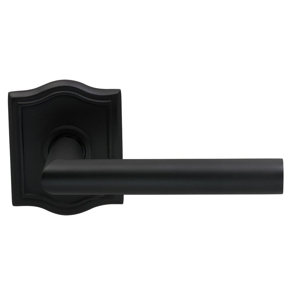 Omnia Hardware Double Dummy Modern Right-Handed Lever with Arch Rose in Oil Rubbed Bronze Lacquered