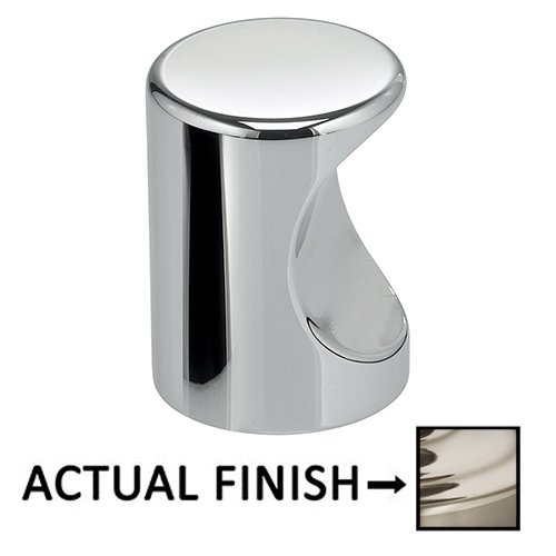 Omnia Hardware 3/4" Thumbprint Knob in Polished Polished Nickel Lacquered
