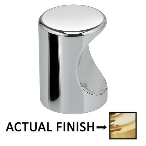 Omnia Hardware 3/4" Thumbprint Knob in Polished Brass Unlacquered