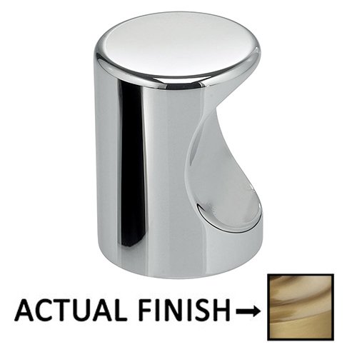 Omnia Hardware 3/4" Thumbprint Knob in Satin Brass Lacquered