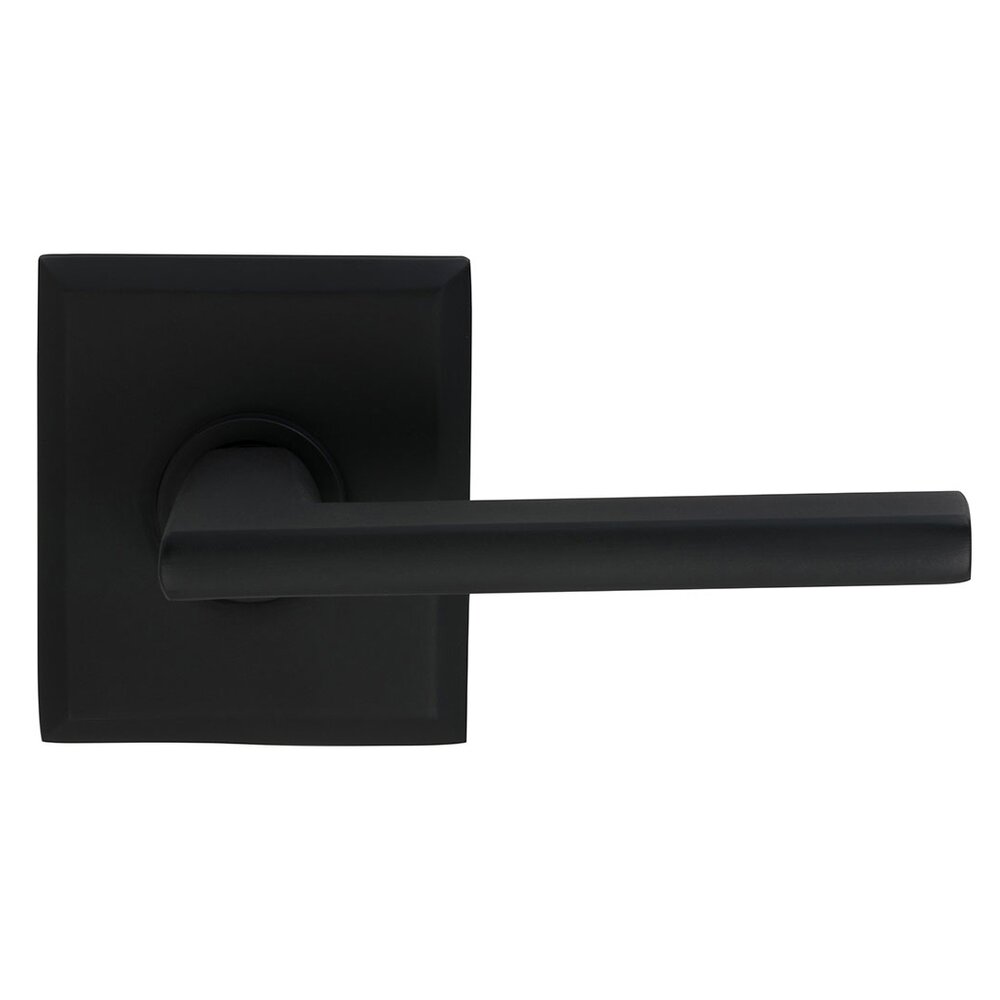 Omnia Hardware Passage Wedge Lever with Rectangular Rose in Oil-Rubbed Bronze